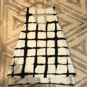 Black and white tank top